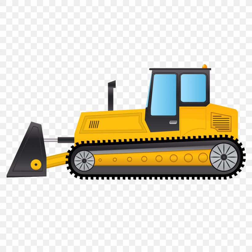 Bulldozer Clip Art, PNG, 1024x1024px, Caterpillar Inc, Architectural Engineering, Building, Bulldozer, Cement Mixers Download Free