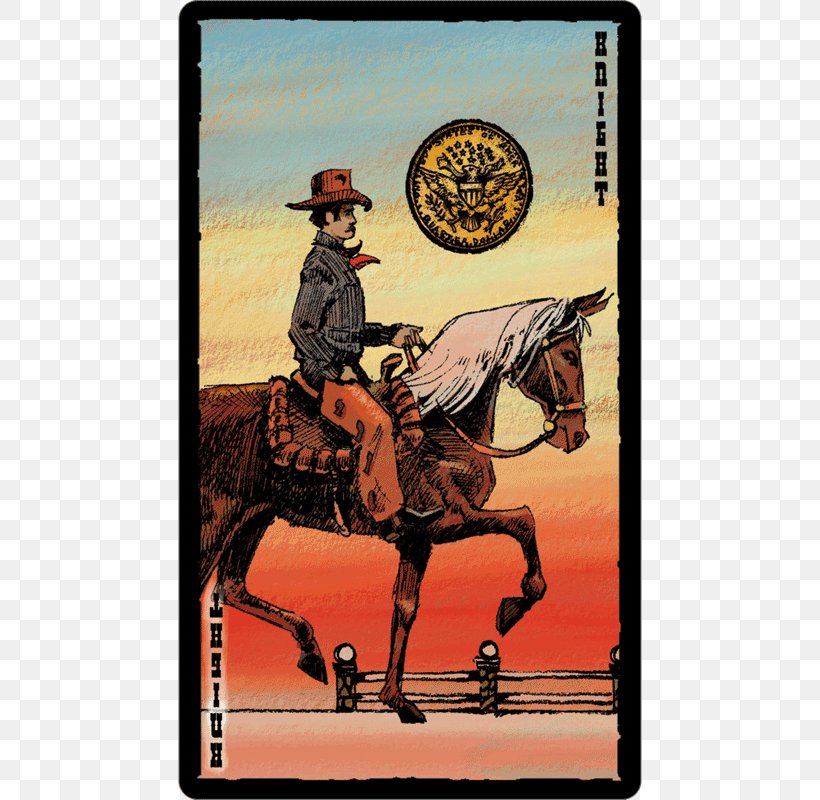 French Tarot Playing Card Knight Page Of Swords, PNG, 600x800px, French Tarot, Ace Of Swords, Bridle, Cowboy, Divination Download Free