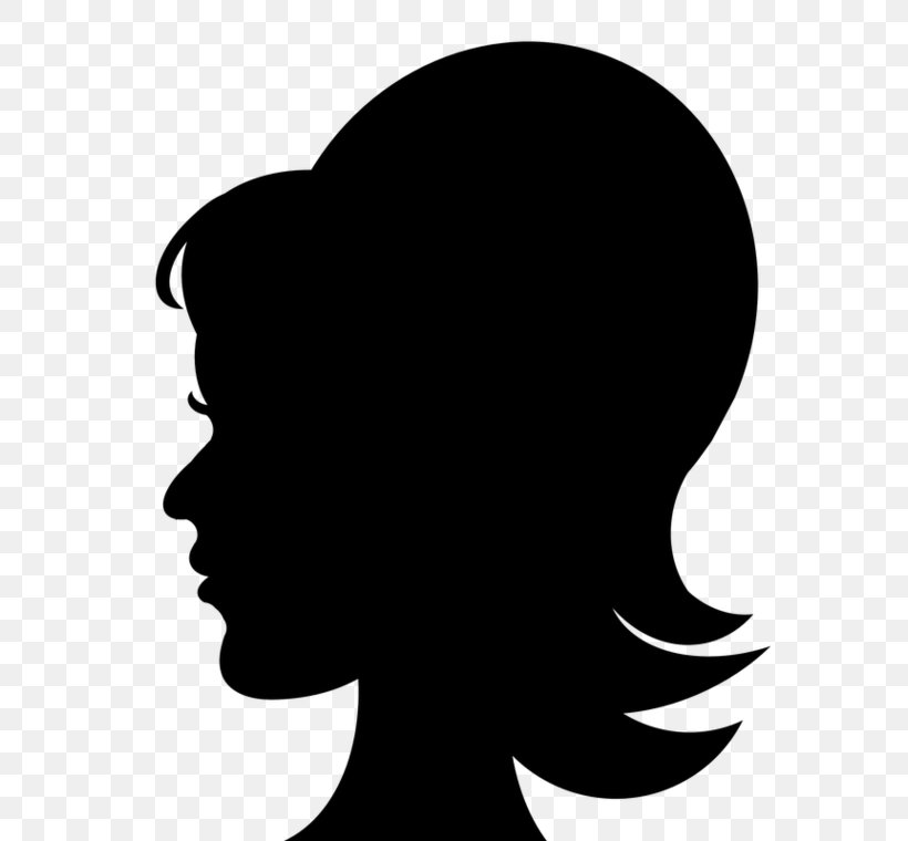 Silhouette Earring Clip Art, PNG, 587x760px, Silhouette, Black, Black And White, Black Hair, Blue Download Free