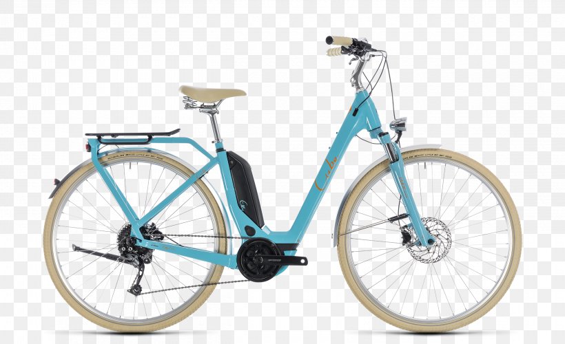 Electric Bicycle Hybrid Bicycle Cube Bikes City Bicycle, PNG, 2500x1525px, Electric Bicycle, Bicycle, Bicycle Accessory, Bicycle Drivetrain Part, Bicycle Frame Download Free