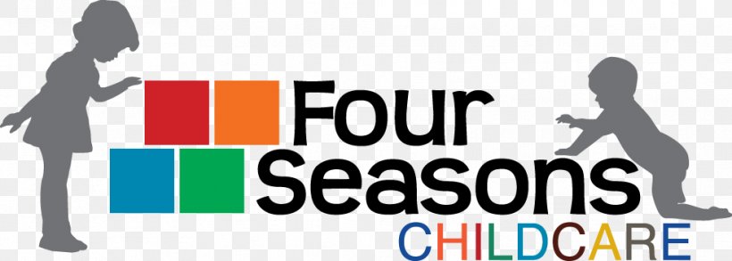 Four Seasons Childcare Child Care Logo, PNG, 987x353px, Child Care, Advertising, Area, Asilo Nido, Brand Download Free