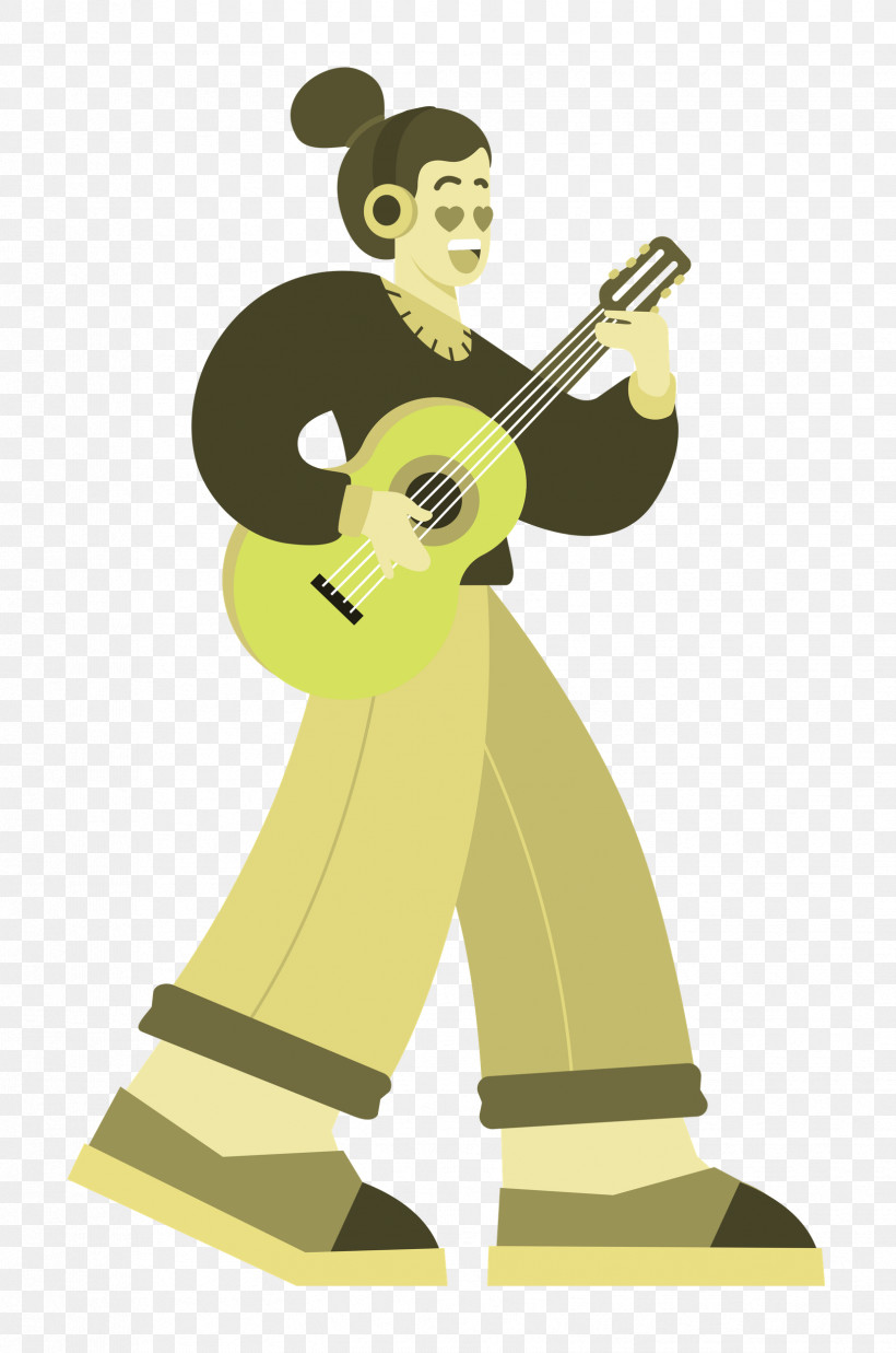 Playing The Guitar Music Guitar, PNG, 1657x2500px, Playing The Guitar, Brass Instrument, Cartoon, Character, Giraffe Download Free