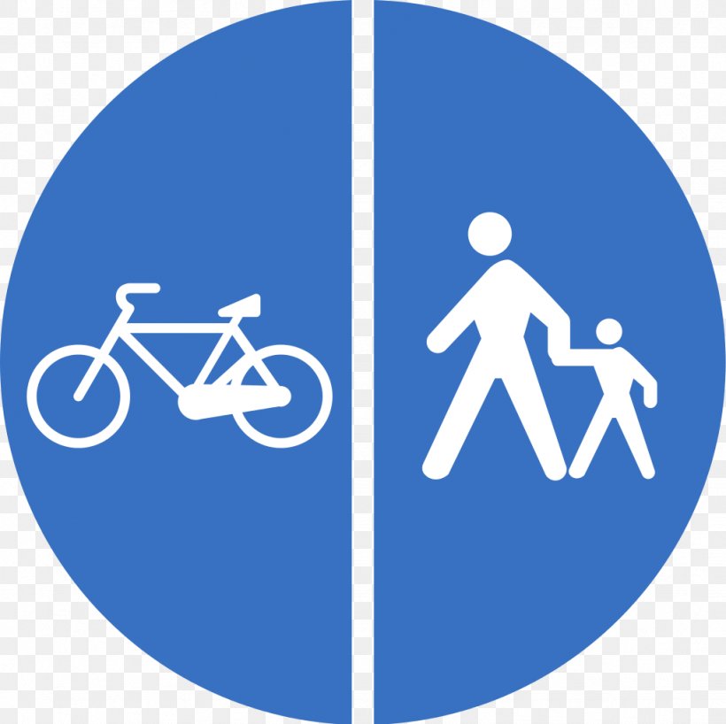 Traffic Sign Mandatory Sign Pedestrian Cycling, PNG, 1026x1024px, Traffic Sign, Area, Bicycle, Blue, Brand Download Free