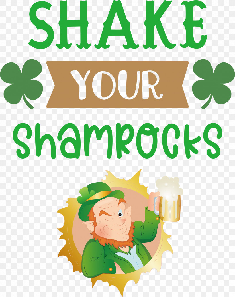Shake Your Shamrocks St Patricks Day Saint Patrick, PNG, 2369x3000px, St Patricks Day, Behavior, Cartoon, Character, Flower Download Free