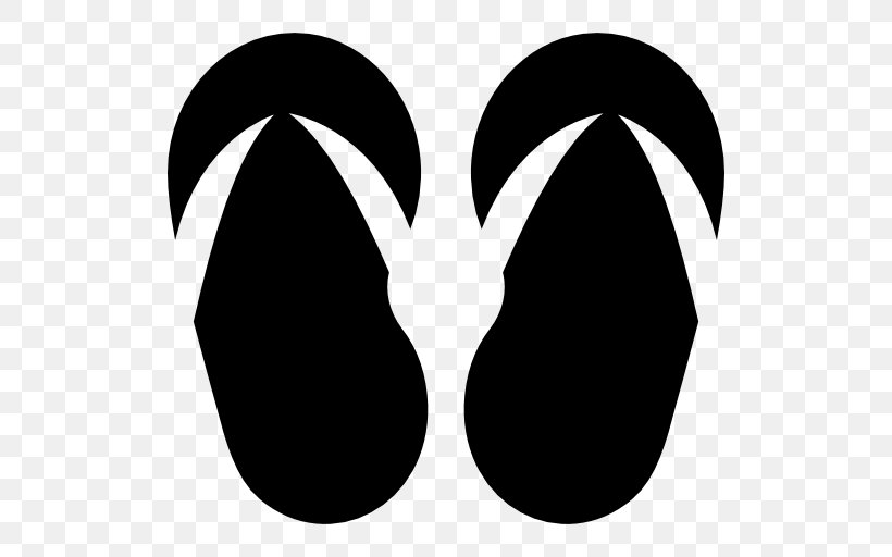 Slipper Flip-flops Sandal Clothing, PNG, 512x512px, Slipper, Black, Black And White, Clothing, Fashion Download Free