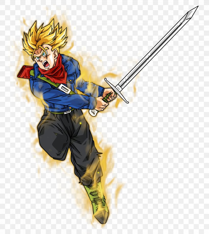 Trunks Goku Gohan Dragon Ball Z: Budokai Tenkaichi 3 Vegeta, PNG, 4642x5203px, Watercolor, Cartoon, Flower, Frame, Heart Download Free