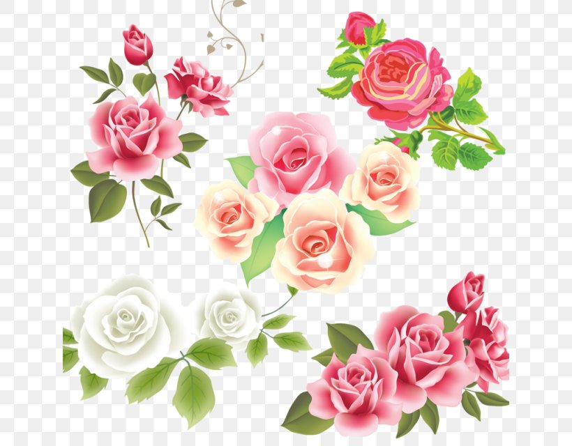 Vector Graphics Rose Flower Clip Art, PNG, 640x640px, Rose, Botany, Bouquet, Camellia, Cut Flowers Download Free