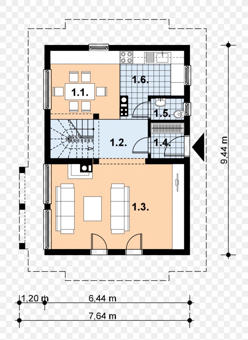 House Facade Floor Plan Balcony Bedroom, PNG, 1024x1403px, House, Area, Balcony, Bedroom, Credit Download Free