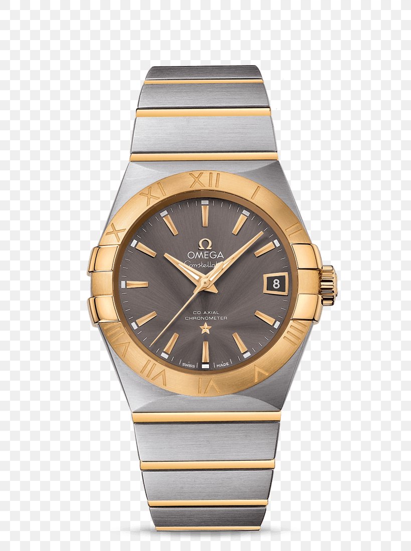 Omega Speedmaster Omega Constellation Omega SA Coaxial Escapement Watch, PNG, 800x1100px, Omega Speedmaster, Brand, Brown, Chronograph, Chronometer Watch Download Free