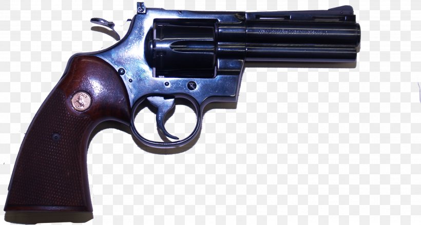 Revolver Trigger Firearm Colt .357 Pistol, PNG, 3005x1612px, Watercolor, Cartoon, Flower, Frame, Heart Download Free