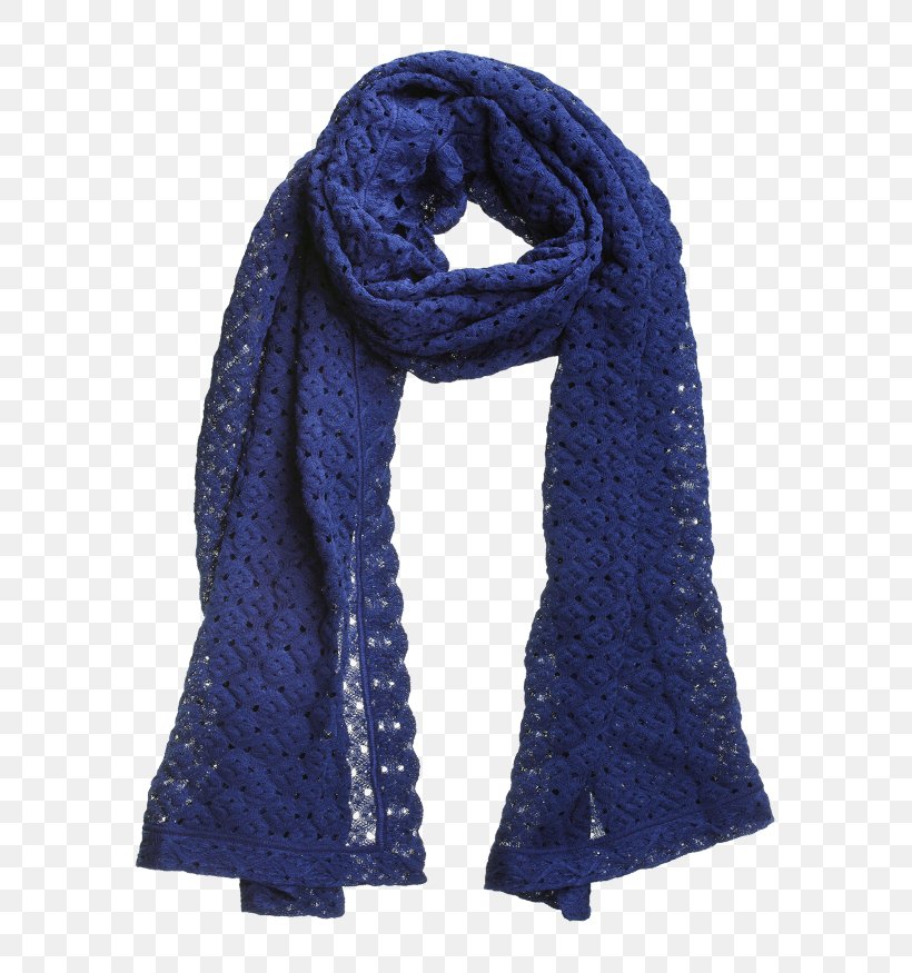Scarf Shawl Cobalt Blue Knitting, PNG, 655x875px, Scarf, Blue, Cashmere Wool, Chiffon, Cobalt Blue Download Free