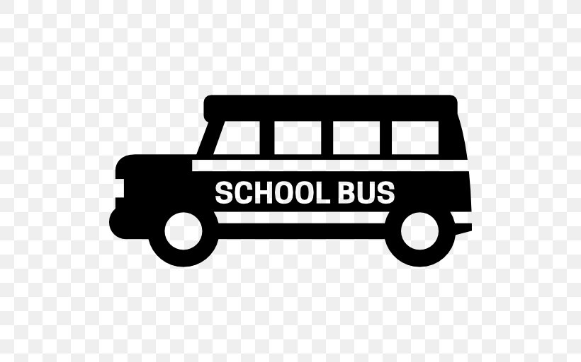 School Bus, PNG, 512x512px, Bus, Area, Automotive Design, Automotive Exterior, Black And White Download Free