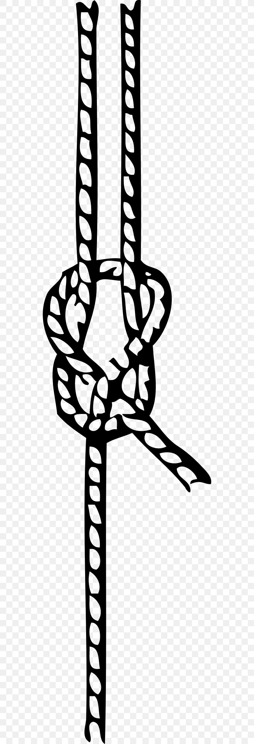 Seizing Knot Rope Splicing Clip Art, PNG, 544x2400px, Seizing, Area, Black And White, Joint, Knitting Download Free