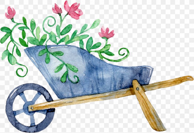 Wheelbarrow Gardening Cart, PNG, 970x665px, Wheelbarrow, Cart, Crop, Drawing, Flower Download Free