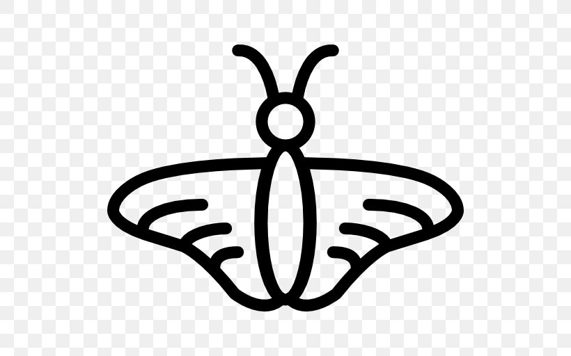 Butterfly Insect Clip Art, PNG, 512x512px, Butterfly, Animal, Area, Artwork, Black And White Download Free