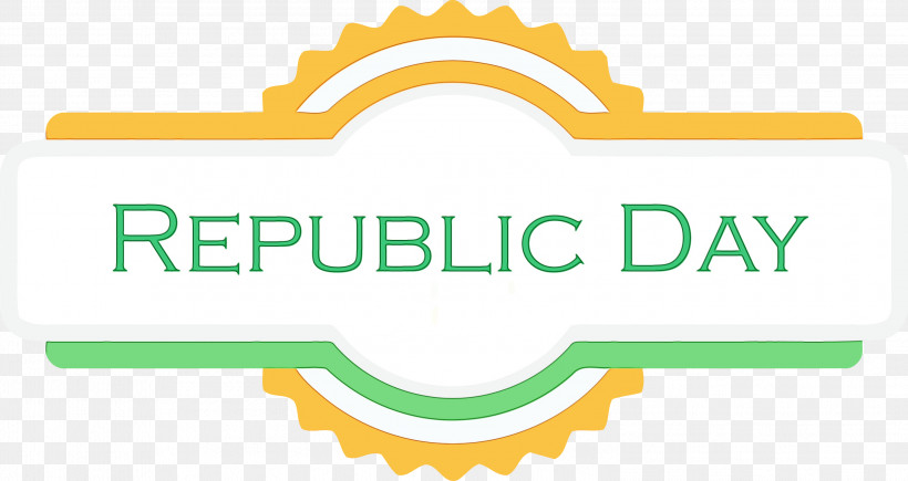 Green Text Yellow Line Logo, PNG, 2999x1592px, Happy India Republic Day, Green, Line, Logo, Paint Download Free
