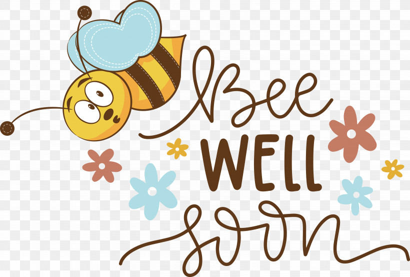 Honey Bee Butterflies Bees Cartoon Logo, PNG, 6426x4334px, Honey Bee, Bees, Butterflies, Cartoon, Flower Download Free