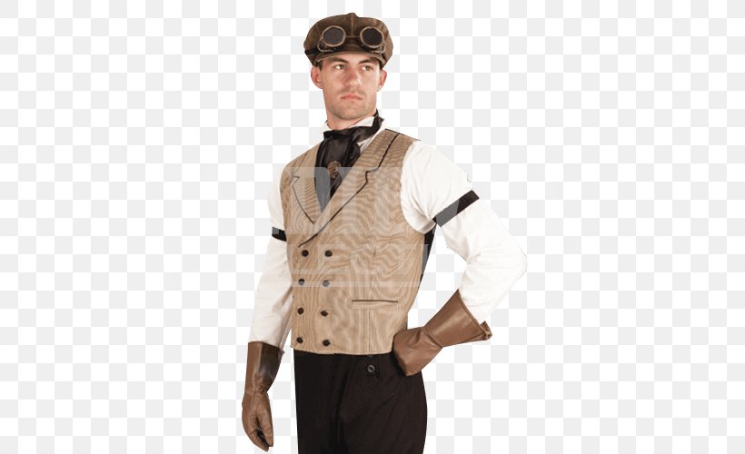 Gilets Costume Steampunk Fashion Dandy, PNG, 500x500px, Gilets, Clothing, Cosplay, Costume, Cyberpunk Derivatives Download Free