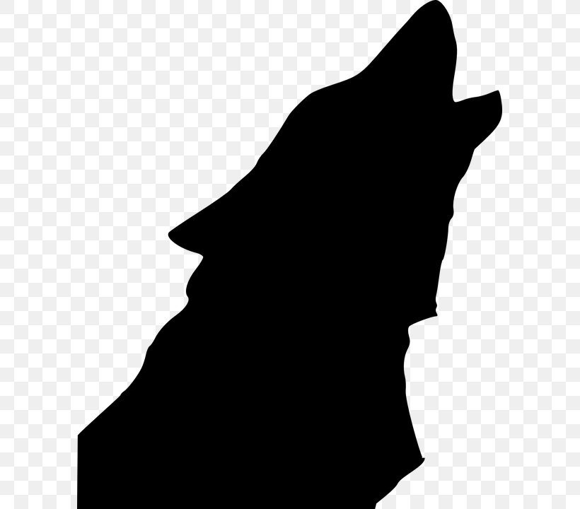 Gray Wolf Drawing Silhouette Clip Art, PNG, 601x720px, Gray Wolf, Aullido, Black, Black And White, Drawing Download Free