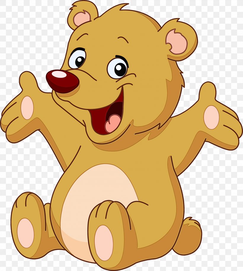 Teddy Bear, PNG, 2689x3000px, Watercolor, Animal Figure, Bear, Brown Bear, Cartoon Download Free