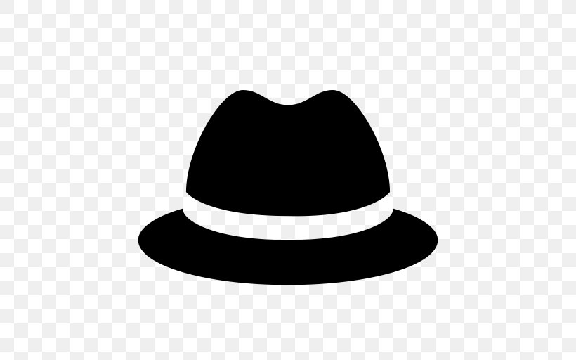 Fedora Top Hat Clip Art, PNG, 512x512px, Fedora, Black And White, Bowler Hat, Cloche Hat, Hat Download Free