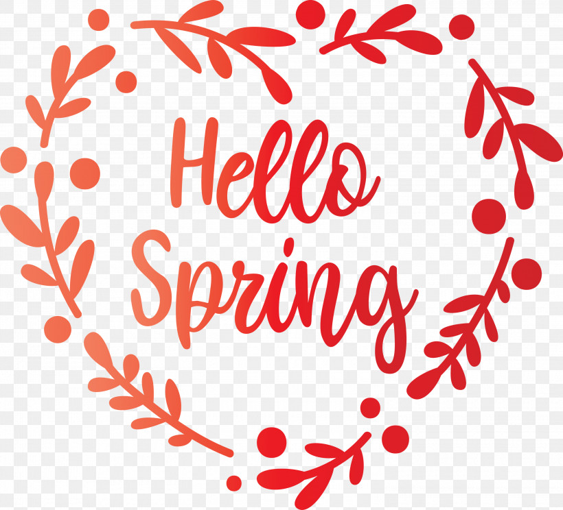 Hello Spring Spring, PNG, 3000x2725px, Hello Spring, Calligraphy, Heart, Love, Spring Download Free