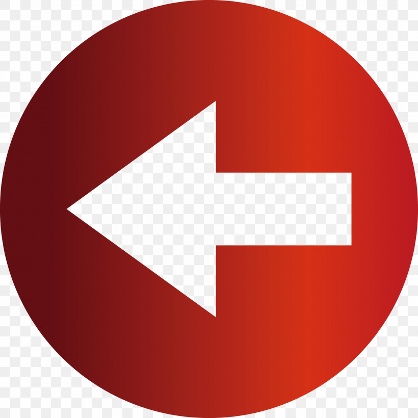 Left Arrow Arrow, PNG, 3000x3000px, Left Arrow, Arrow, Circle, Logo, Material Property Download Free