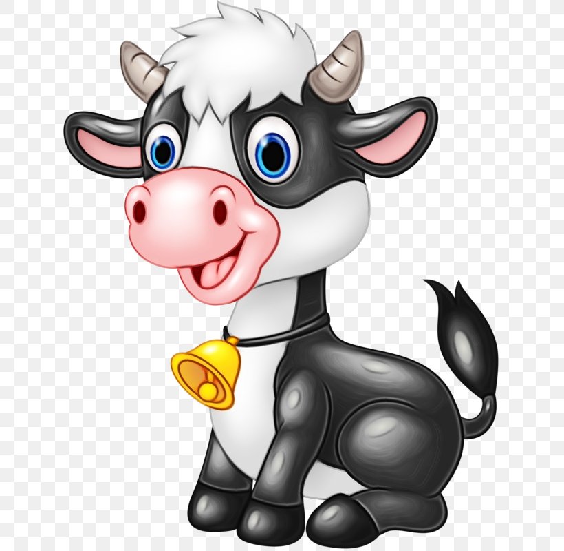 Watercolor Animal, PNG, 642x800px, Watercolor, Animal, Animal Figure, Animation, Bovine Download Free
