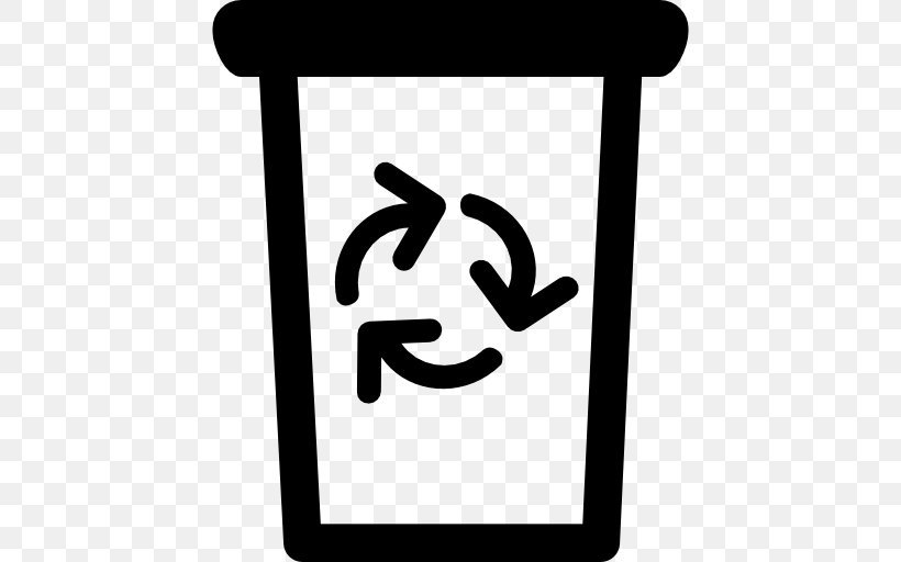 Rubbish Bins & Waste Paper Baskets Recycling Symbol Recycling Bin, PNG, 512x512px, Rubbish Bins Waste Paper Baskets, Area, Black And White, Compost, Logo Download Free