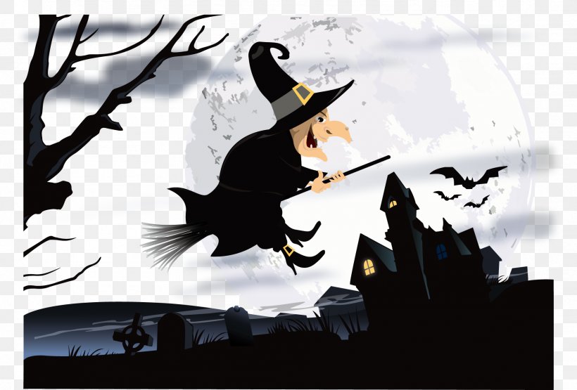 Broom Witchcraft Clip Art, PNG, 1914x1296px, Broom, Advertising, Brand, Poster, Scalable Vector Graphics Download Free