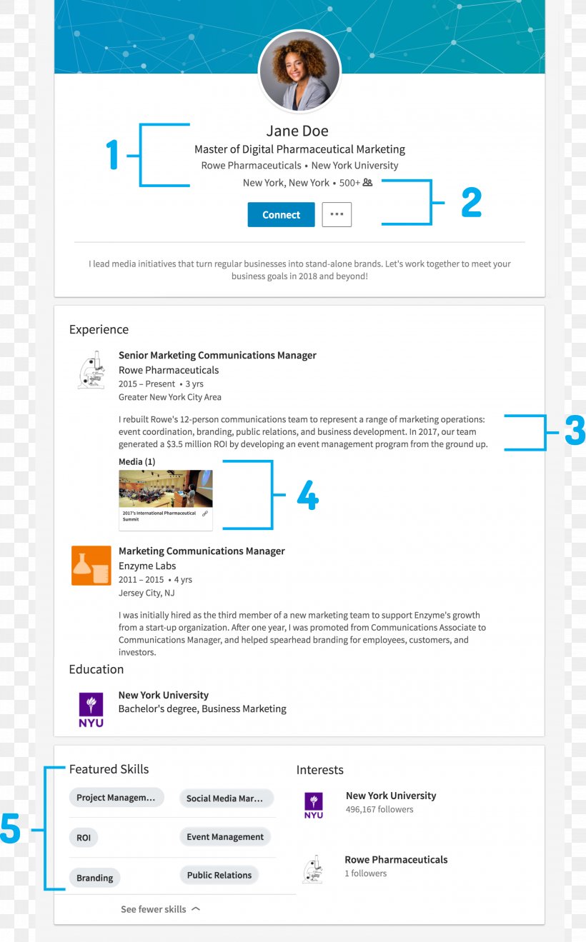 LinkedIn Résumé User Profile Job Hunting Template, PNG, 2880x4635px, Linkedin, Area, Blog, Brand, Career Download Free