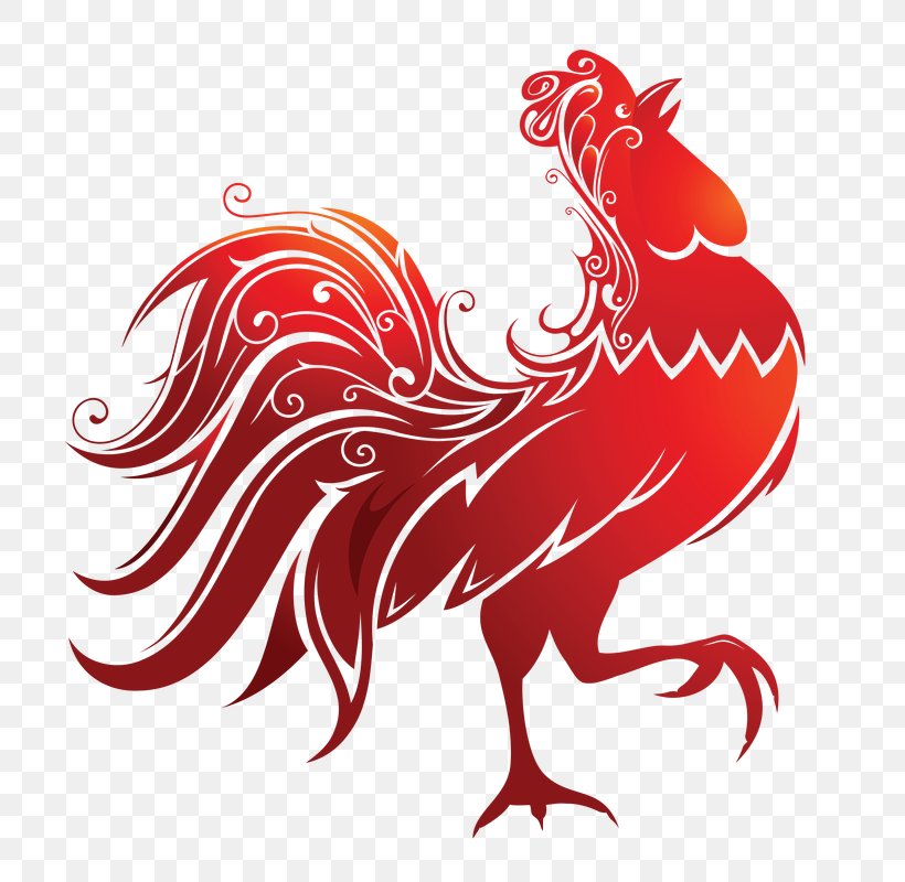 Rooster Chinese Zodiac Chinese New Year Chinese Calendar 0, PNG, 800x800px, 2017, Rooster, Art, Beak, Bird Download Free