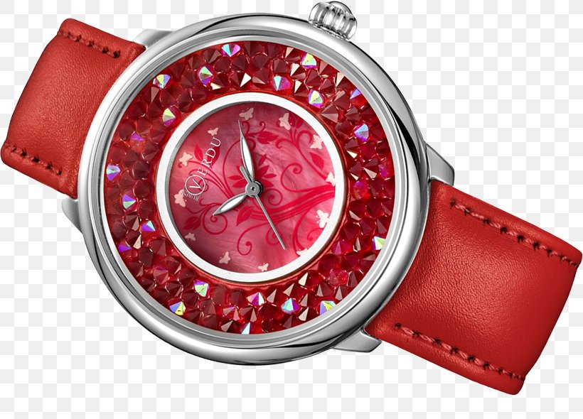 Watch Strap Blinking Crystal RED.M, PNG, 820x590px, Watch, Blinking, Crystal, Red, Redm Download Free