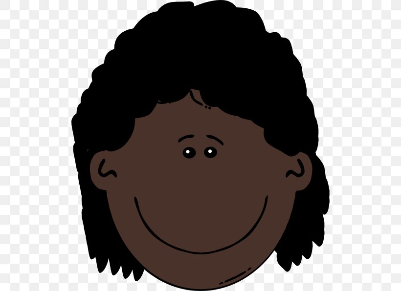 Black Hair Brown Hair Clip Art, PNG, 528x596px, Black Hair, Black, Black And White, Brown Hair, Cartoon Download Free