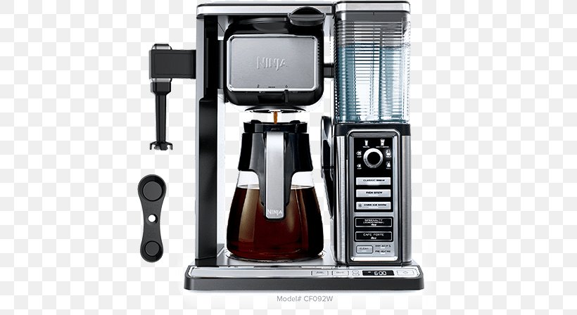 Coffeemaker Cafe Espresso Ninja Coffee Bar CF080, PNG, 600x448px, Coffee, Bar, Brewed Coffee, Cafe, Camera Accessory Download Free