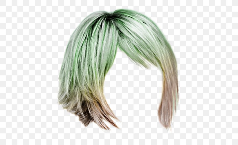 Wig Long Hair, PNG, 500x500px, Wig, Green, Hair, Hair Coloring, Hair Tie Download Free