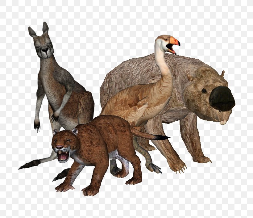 Australian Megafauna Pleistocene Megafauna Holocene Extinction, PNG, 706x706px, Megafauna, Animal Figure, Australia, Carnivore, Diprotodon Download Free