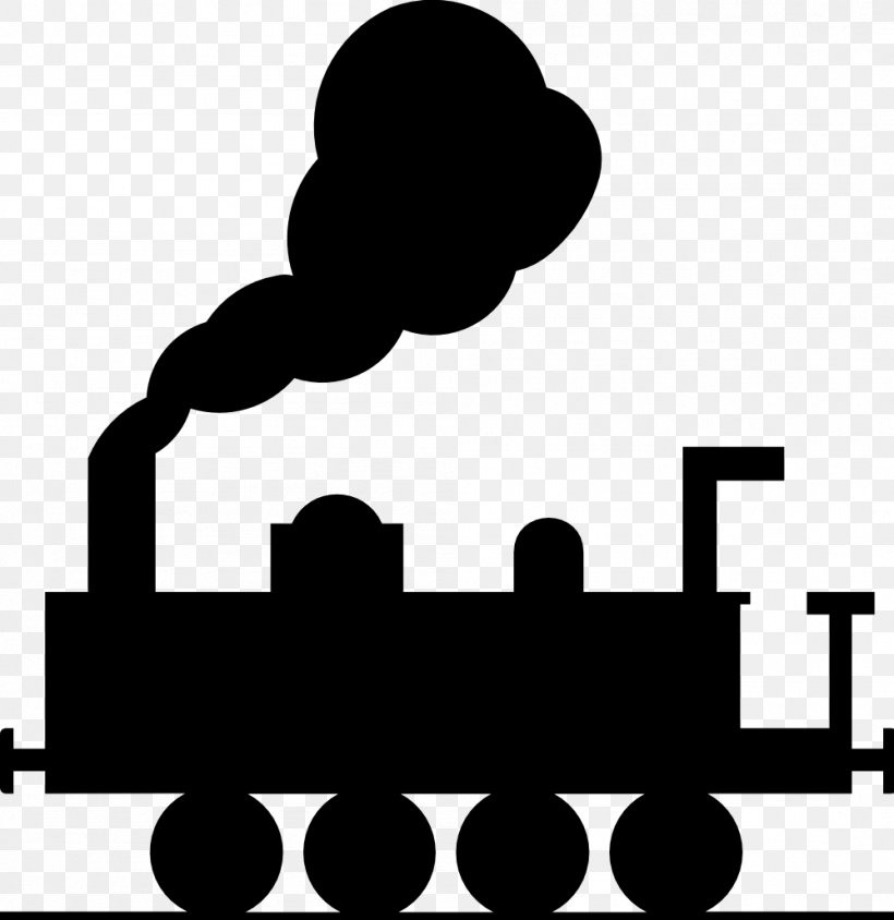 Train Rail Transport Steam Locomotive Clip Art, PNG, 999x1029px, Train, Black And White, Brand, Human Behavior, Level Crossing Download Free