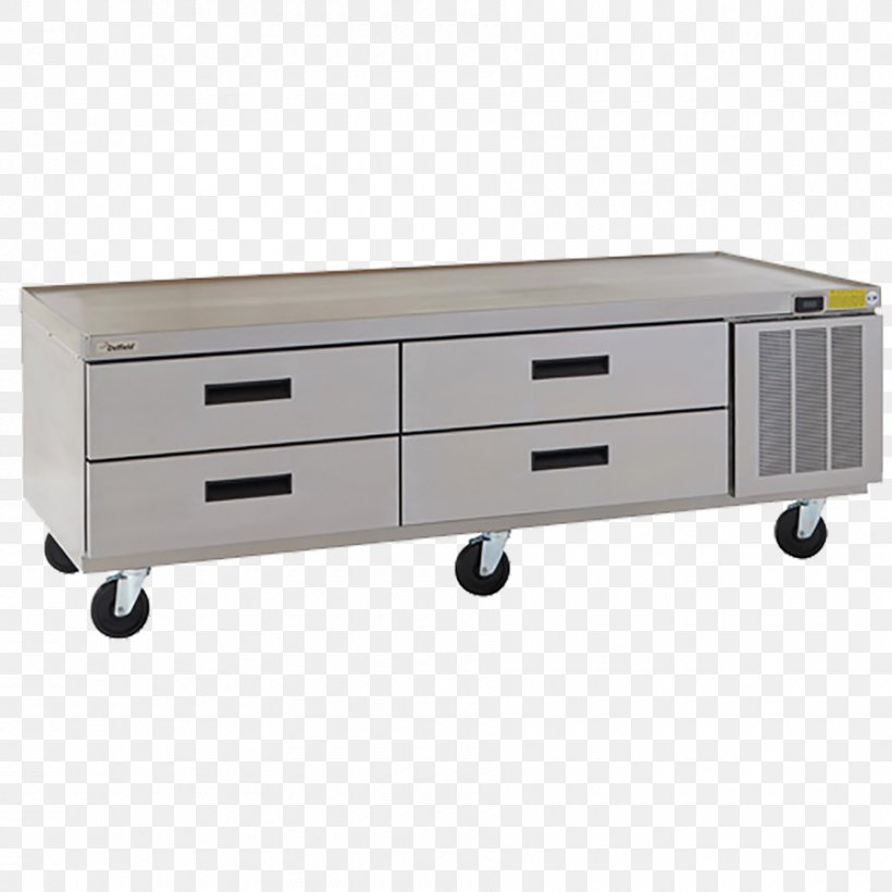 Drawer Table Refrigerator Refrigeration Kitchen, PNG, 900x900px, Drawer, Caster, Chef, Delfield Company, Furniture Download Free