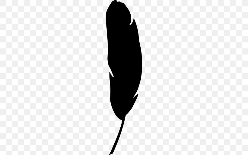 Feather Bird Shape Clip Art, PNG, 512x512px, Feather, Animal, Bird, Black, Black And White Download Free
