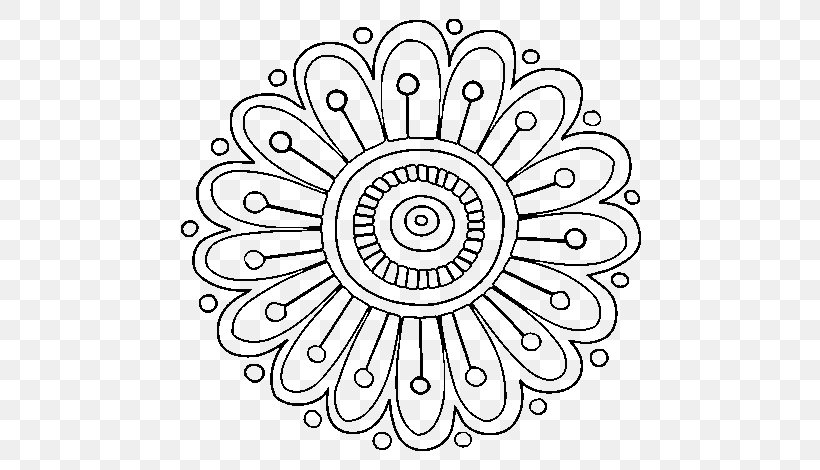 Mandala Maker Coloring Book Drawing Meditation, PNG, 600x470px, Mandala, Abziehtattoo, Area, Black And White, Child Download Free