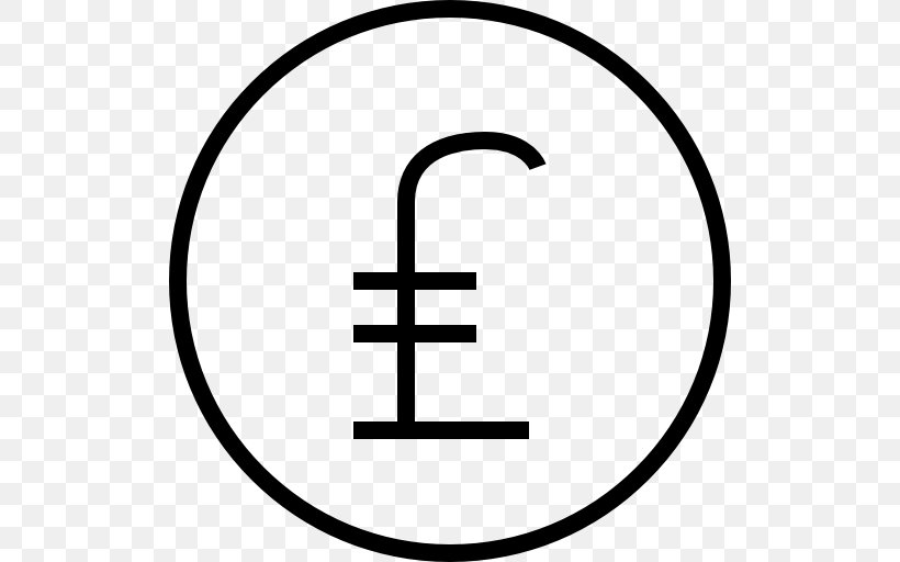 Pound Sterling Currency Symbol Turkish Lira, PNG, 512x512px, Pound Sterling, Area, Black And White, Business, Currency Download Free