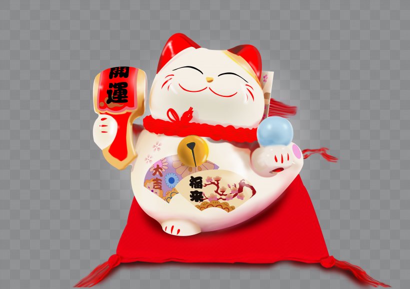 Cat Maneki-neko, PNG, 3508x2480px, Cat, Cdr, Computer Graphics, Fictional Character, Luck Download Free