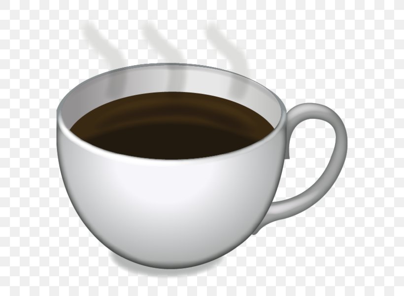 Coffee Latte Emoji Cafe Caffeinated Drink, PNG, 600x600px, Coffee, Cafe, Caffeinated Drink, Caffeine, Coffee Cup Download Free