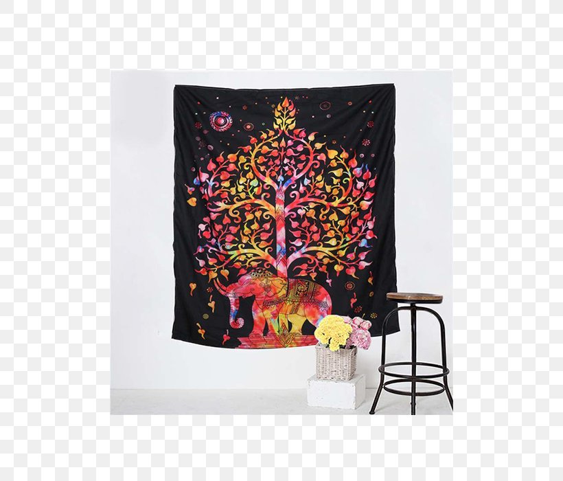 Tapestry Wall House Mandala Blanket, PNG, 500x700px, Tapestry, Bed, Bedroom, Blanket, Bohemianism Download Free