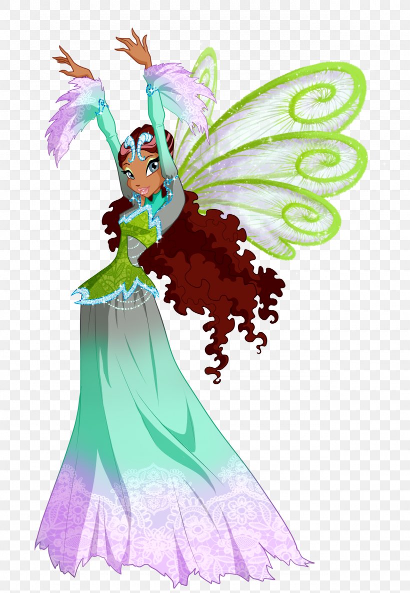 Aisha Stella Bloom Tecna Flora, PNG, 1280x1851px, Aisha, Animated Cartoon, Art, Bloom, Butterfly Download Free