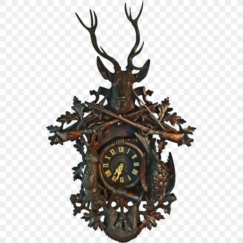 Cuckoo Clock Floor & Grandfather Clocks Black Forest Chelsea Clock Company, PNG, 1024x1024px, Cuckoo Clock, Antique, Antique Furniture, Antler, Black Forest Download Free