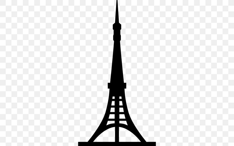 Tokyo Tower Eiffel Tower, PNG, 512x512px, Tokyo Tower, Black And White, Eiffel Tower, Silhouette, Steeple Download Free