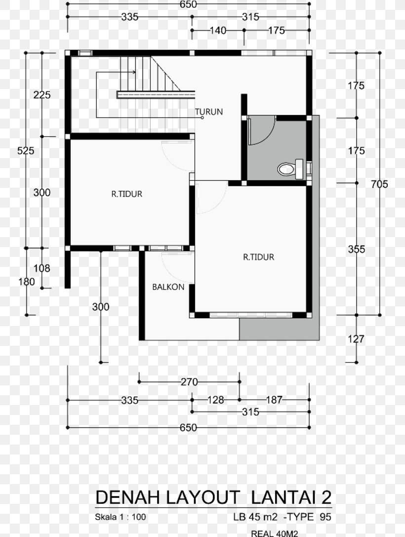 Jalan Wonosari Kidul House Housing Estate Floor Plan, PNG, 750x1087px, House, Area, Black And White, Diagram, Drawing Download Free