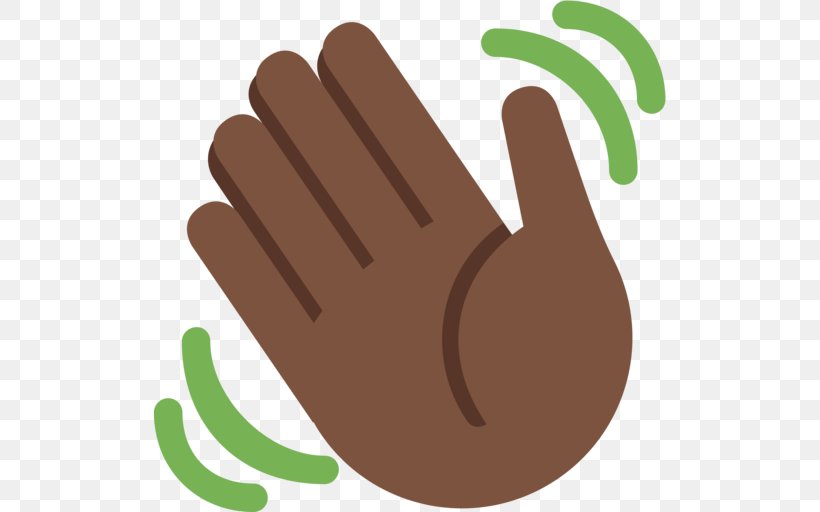 Emoji Wave Hand-waving Dark Skin Human Skin Color, PNG, 512x512px, Emoji, Apple Color Emoji, Black, Dark Skin, Emojipedia Download Free